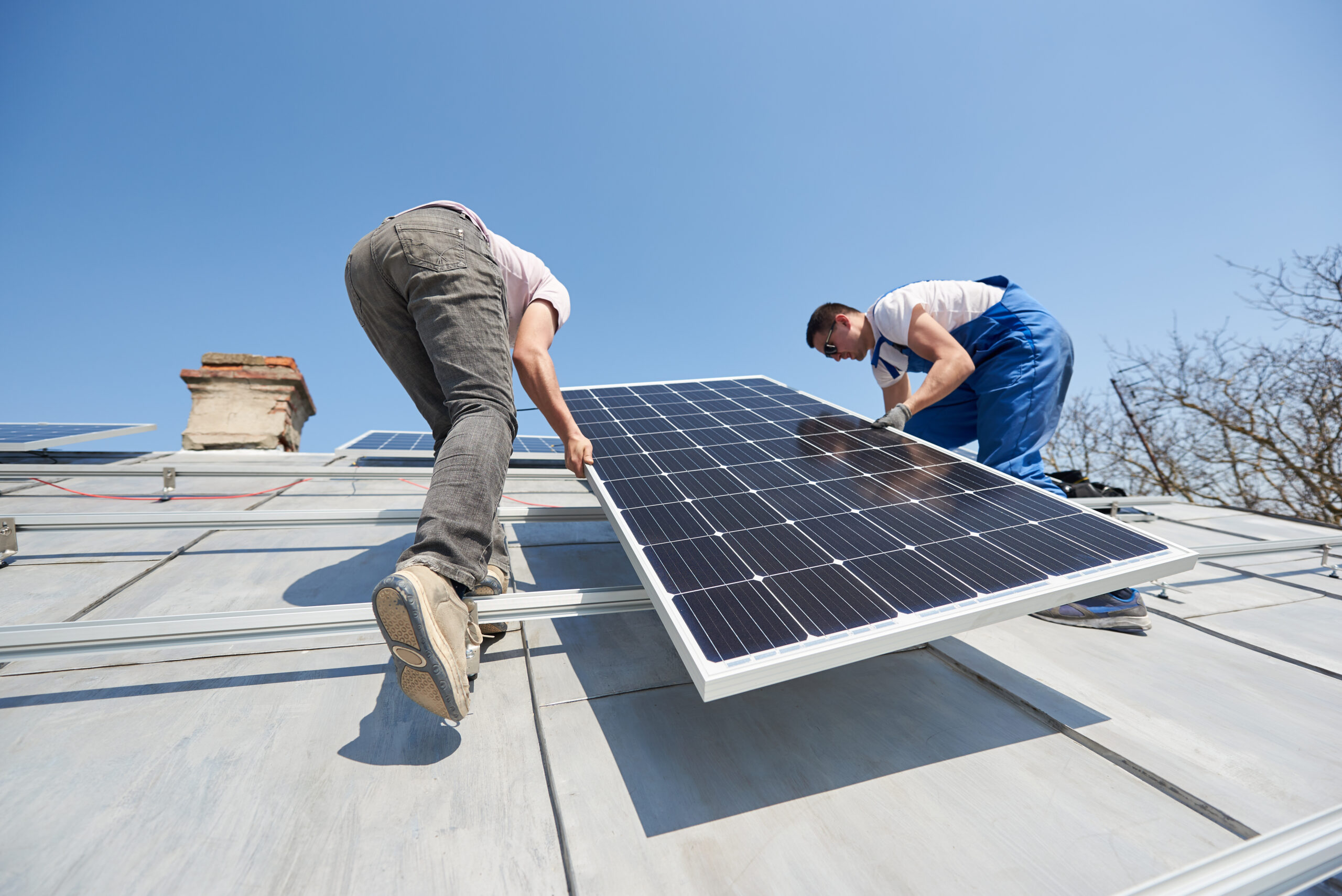 Photovoltaikanlage auf einem Hausdach